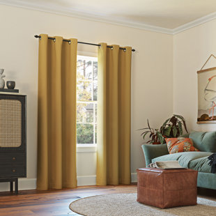 Wayfair | 108 Inch Yellow & Gold Curtains & Drapes You'll Love in 2023